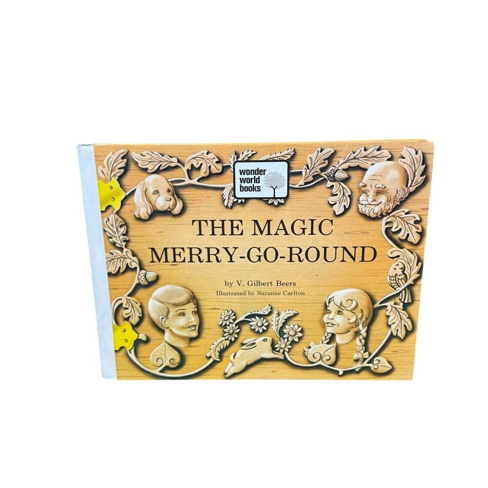 The Magic Merry-Go-Round V Gilbert Beers Wonder World Books Brown Yellow Vintage